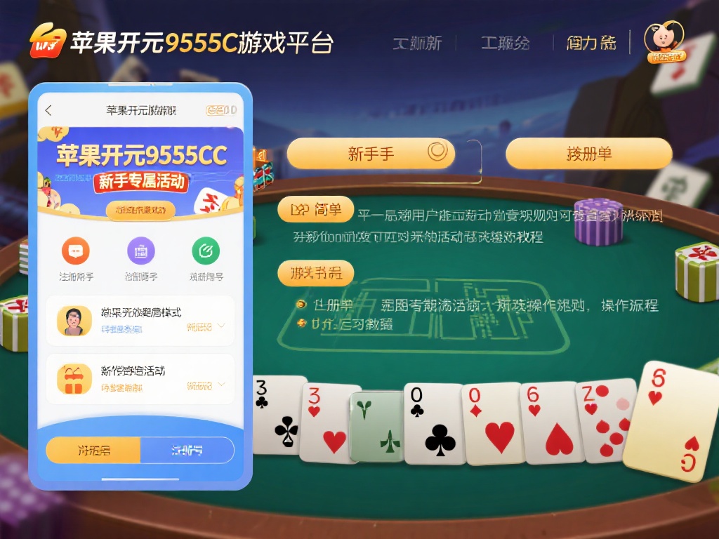苹果开元9565cc棋牌游戏平台 (苹果开元9565cc棋牌游戏平台:畅享顶级娱乐新体验) 对于新手用户来说,可能会担心自己不熟悉规则或操作流