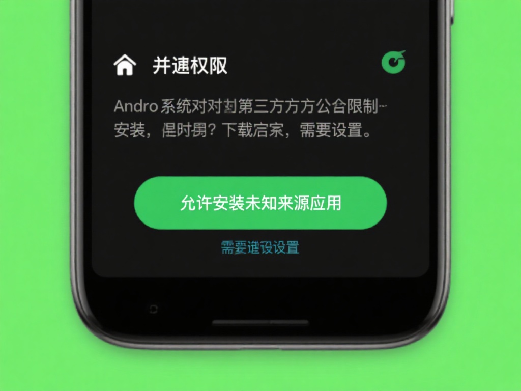 开启权限：由于安卓系统对第三方应用的安装有一定限制